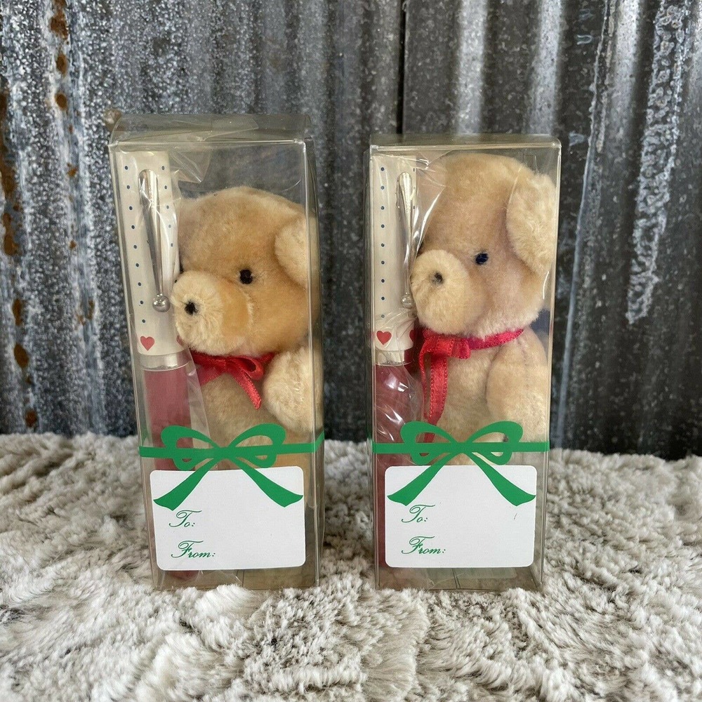 Sheaffer Refillable Ballpoint Pen Christmas Teddy Bear Collectible Gift Set RARE